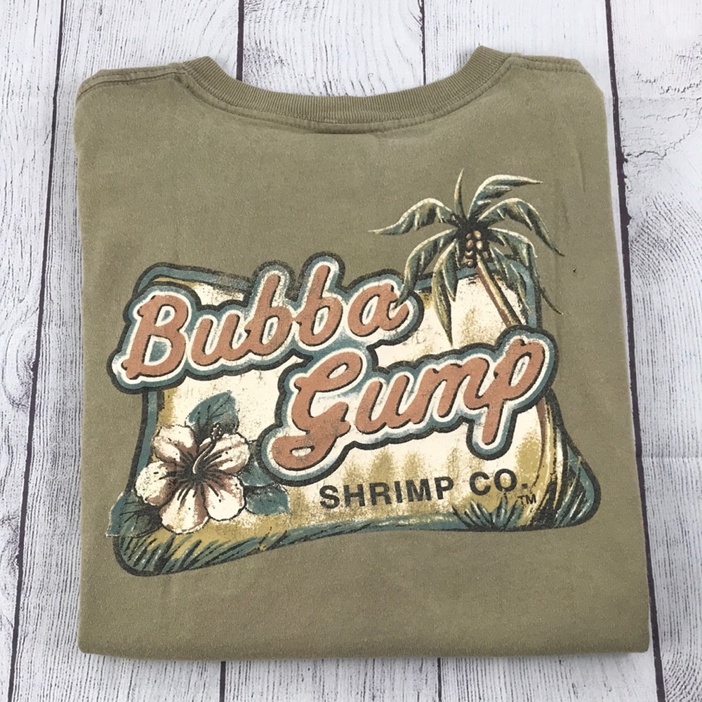 Vintage 00's BUBBA GUMP Unisex Chicago Graphic Short Sleeve Shirt